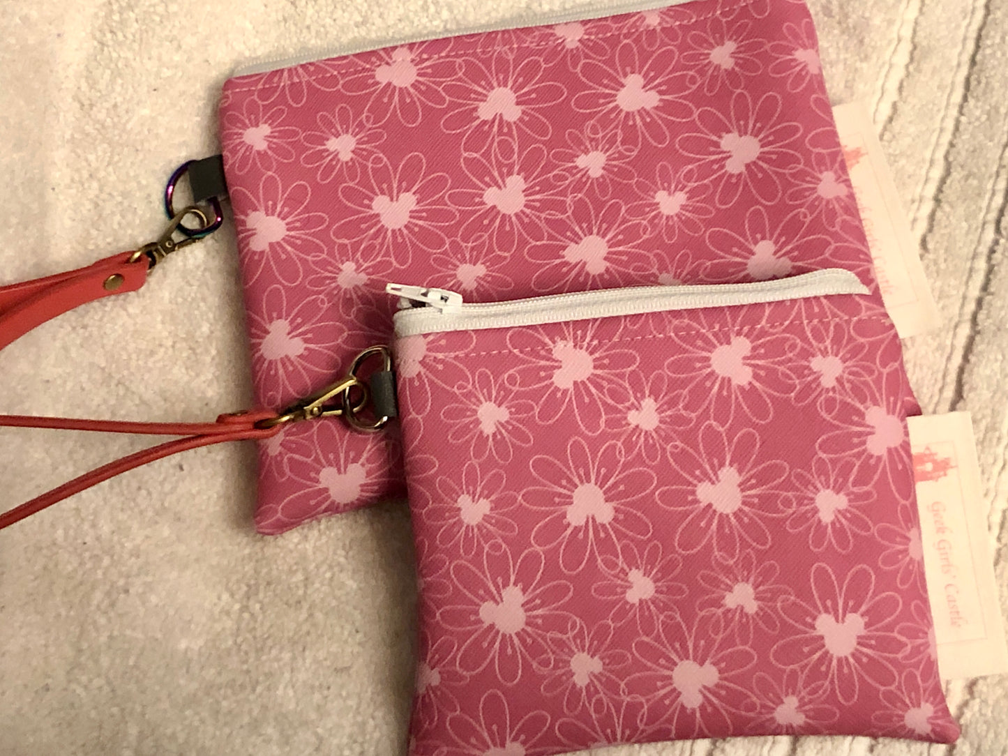 Pink Mouse Wristlet