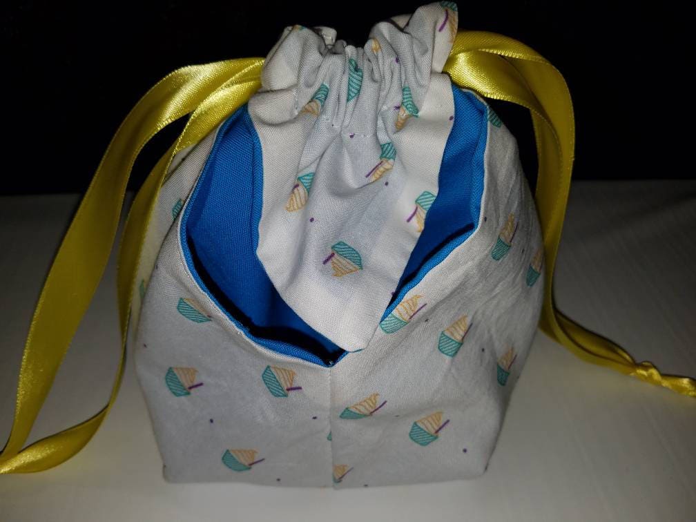 The Sarah Drawstring Bag w/Pockets - Pinapple Whip