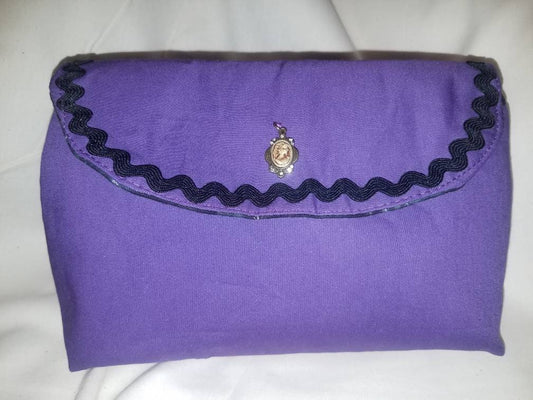 The Missy Cosmetic Bag w/ Brush Roll Attached