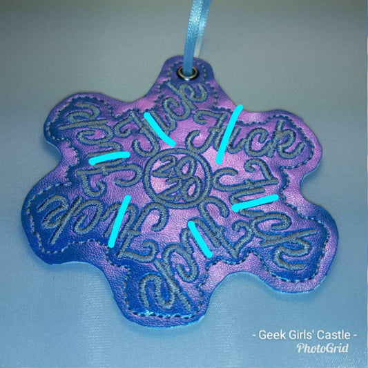 Curse 2020 Snowflake Iridescent Holiday Ornament