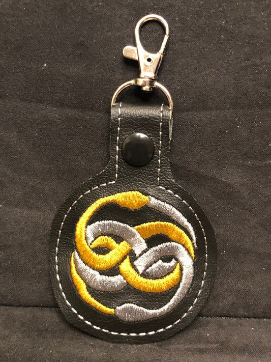 Dual Snakes Keychain