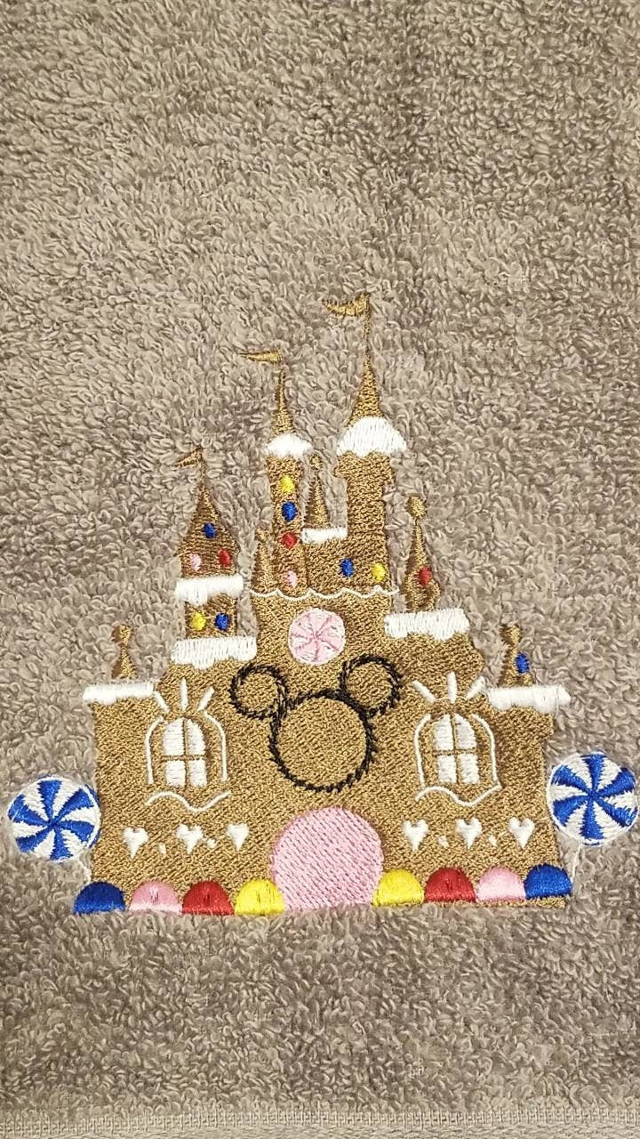 Gingerbread Castle Hand Towel