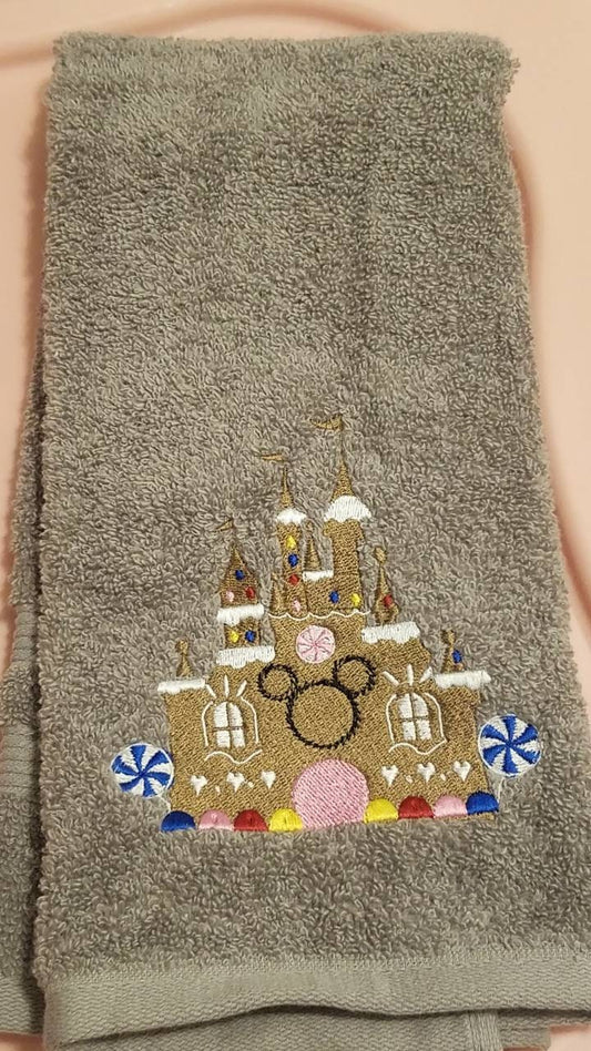 Gingerbread Castle Hand Towel
