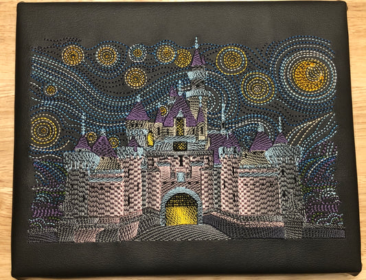 Starry Night Castle Embroidered Wall Hanging